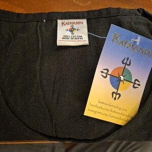 Kathmandu Women's Cotton Tank Top Solid Black XL